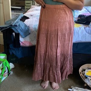 Dark pink ombré skirt